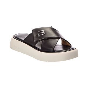 Baldinini Leather Sandal, Black